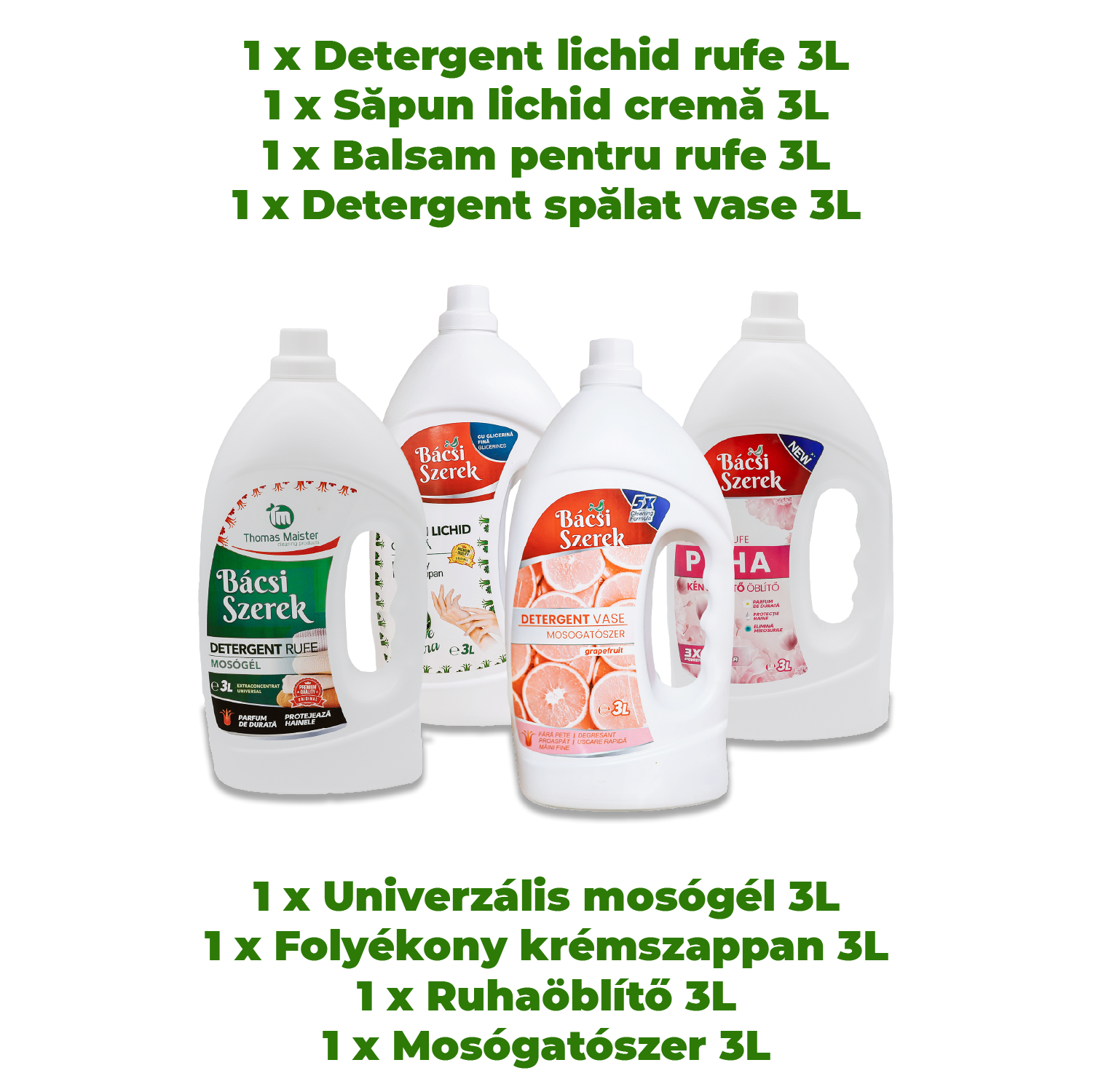 Pachetul „Unic” Bácsi Szerek