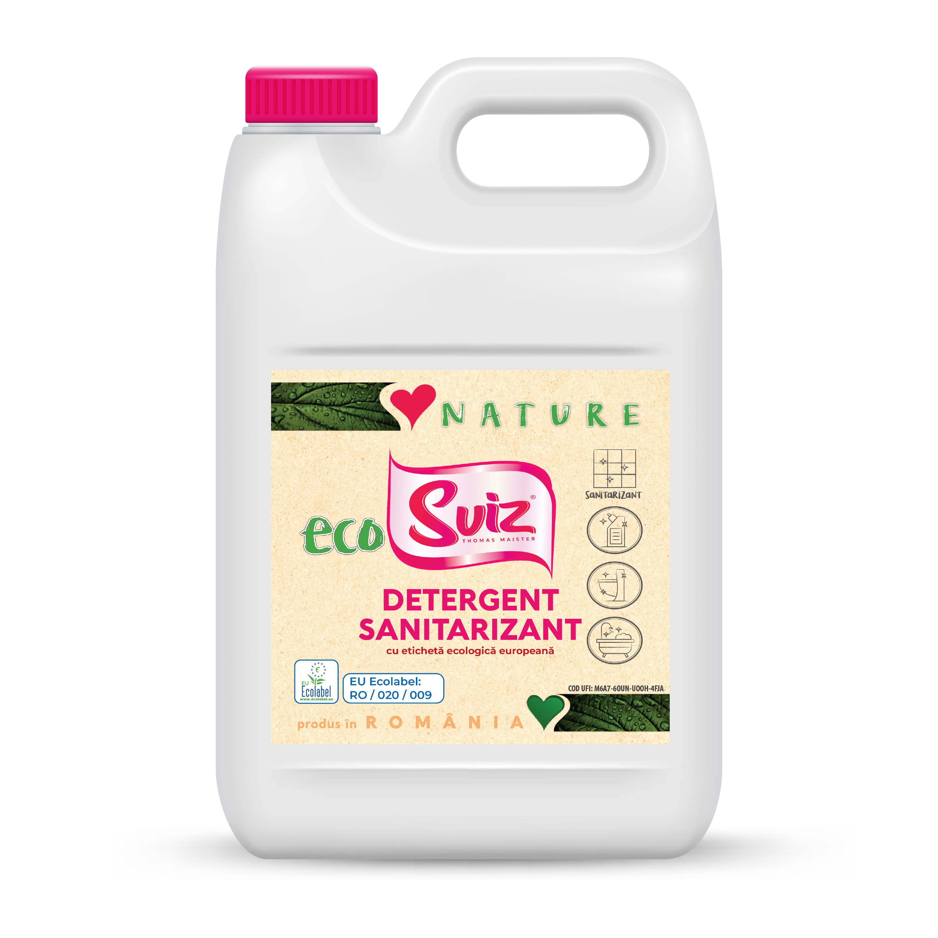 Detergent sanitarizant ecologic EcoSviz 5L